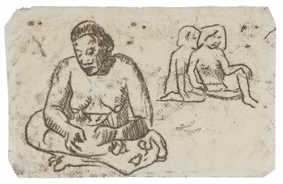 Donna seduta (relativa al dipinto Sorella della Carità) da Paul Gauguin