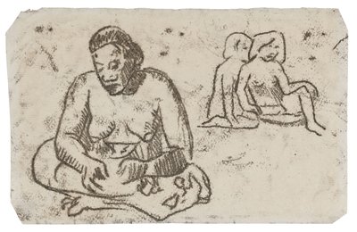 Donna seduta (relativa al dipinto Suora della Carità), c.1902 da Paul Gauguin