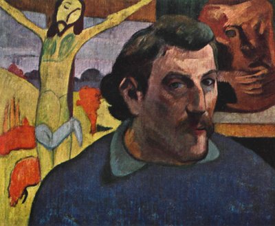 Autoritratto con il Cristo Giallo, 1889 da Paul Gauguin