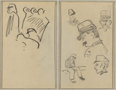 Soldati; Quattro Soldati e una Figura Seduta (verso) da Paul Gauguin