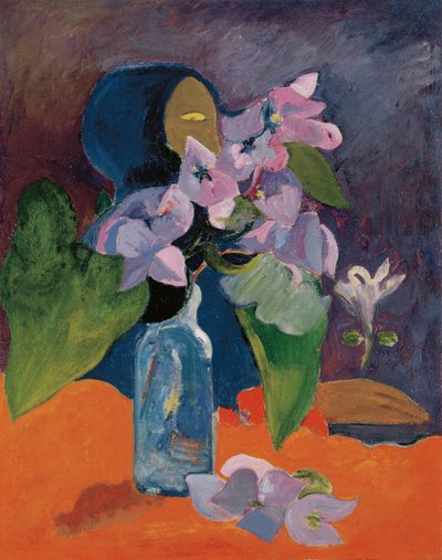 Natura morta con fiori e idolo da Paul Gauguin