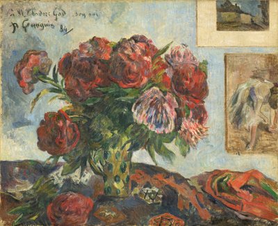 Natura morta con peonie da Paul Gauguin