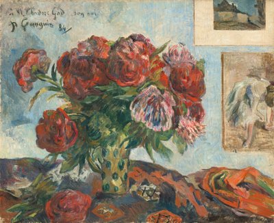 Natura Morta con Peonie, 1884 da Paul Gauguin