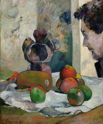 Natura morta con profilo di Laval da Paul Gauguin