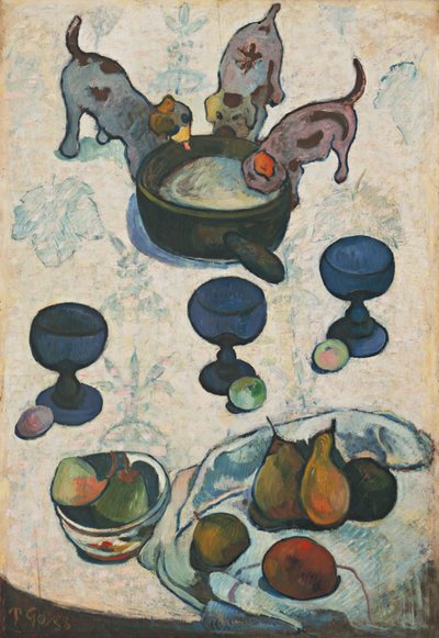 Natura morta con tre cuccioli da Paul Gauguin