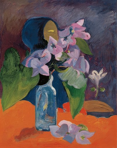 Natura morta con fiori e idolo da Paul Gauguin