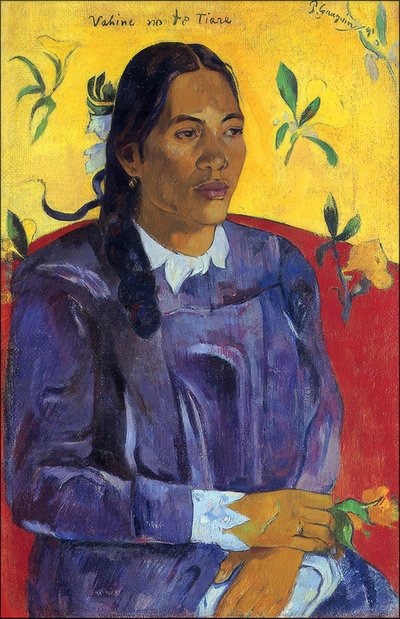 Tahiti: Vahine No Te Tiare (Donna con un fiore), Paul Gauguin (1891) da Paul Gauguin