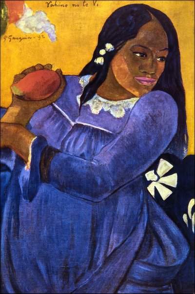 Tahiti: Vahine No Te Vi (Donna con un mango), Paul Gauguin, 1892 da Paul Gauguin