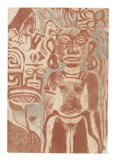 Idolo tahitiano: la dea Hina da Paul Gauguin