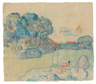 Paesaggio tahitiano da Paul Gauguin