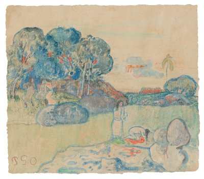 Paesaggio tahitiano da Paul Gauguin