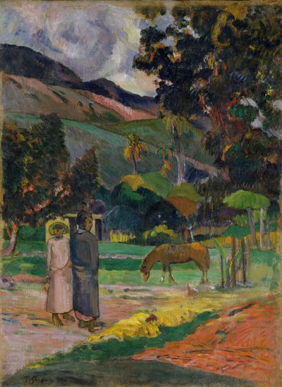 Paesaggio tahitiano da Paul Gauguin