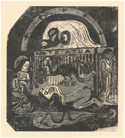 Te Atua Gli Dei Piccola Tavola, in o dopo il 1895 da Paul Gauguin