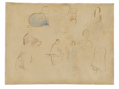 Dieci studi di figure tahitiane da Paul Gauguin