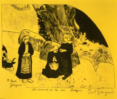 Il dramma del mare, Bretagna, dalla Suite Volpini: Dessins lithographiques da Paul Gauguin