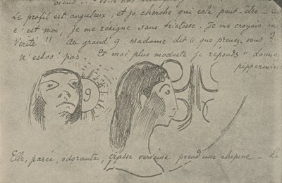 Il profilo è angolare da Paul Gauguin
