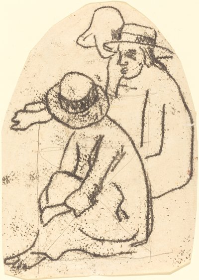 Tre tahitiani (Studio per "La sorella della carità") da Paul Gauguin