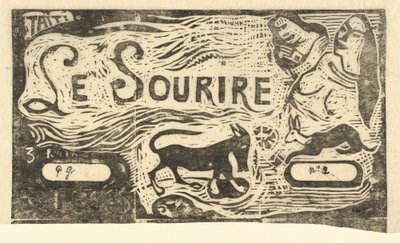 Pagina del titolo per "Le Sourire" da Paul Gauguin