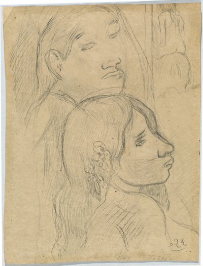 Due marquesani [verso] da Paul Gauguin