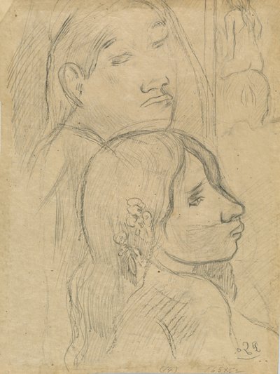 Due Marquesani [verso], c. 1902 da Paul Gauguin