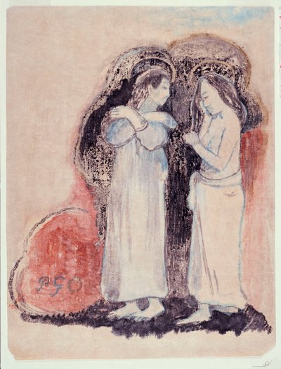 Due donne tahitiane in piedi da Paul Gauguin