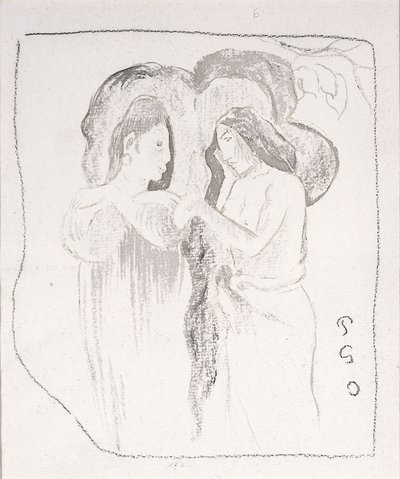 Due donne tahitiane da Paul Gauguin