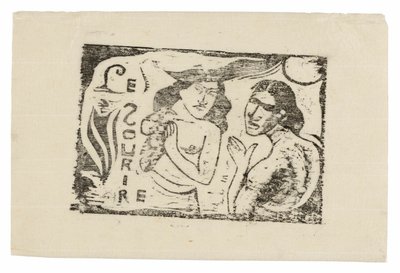 Due donne che chiacchierano, testata per Le Sourire da Paul Gauguin