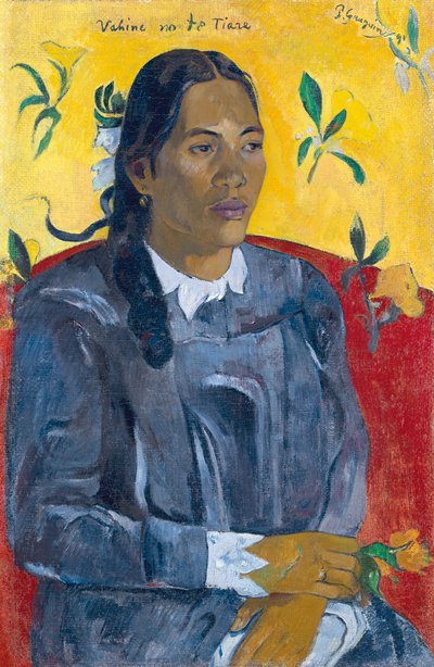 Donna con un fiore da Paul Gauguin
