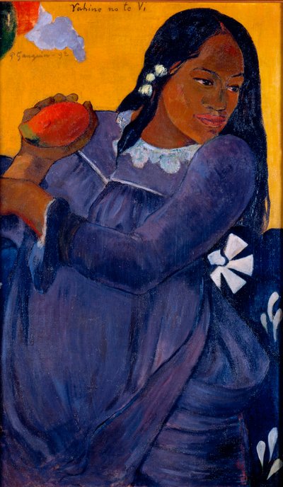 Vahine no te vi Donna tahitiana con un mango da Paul Gauguin