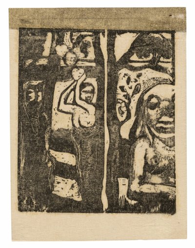 Donna che Raccoglie Frutta e Oviri da Paul Gauguin