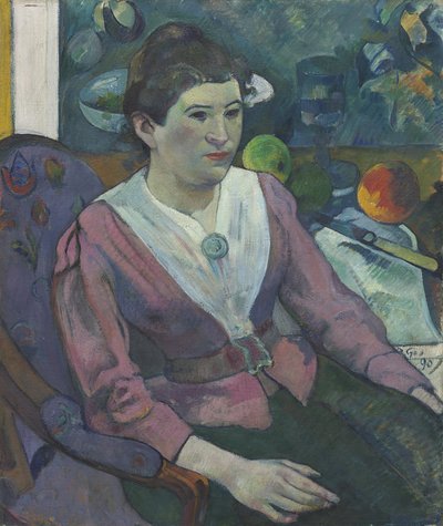 Donna davanti a una natura morta di Cézanne da Paul Gauguin