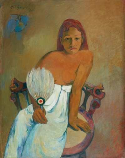Donna con ventaglio da Paul Gauguin