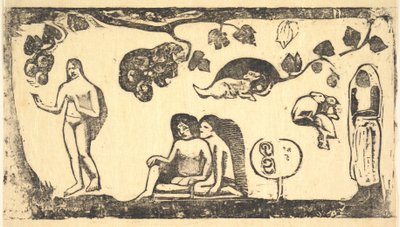 Donne, animali e fogliame da Paul Gauguin