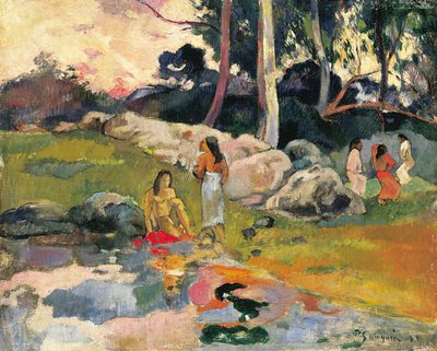 Donne sulla riva del fiume da Paul Gauguin