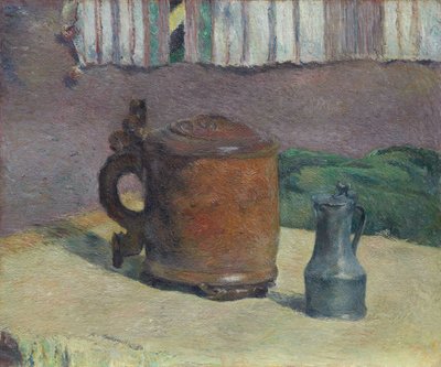 Boccale di legno e brocca di metallo da Paul Gauguin