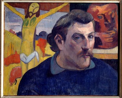 Cristo giallo autoritratto. Dipinto di Paul Gauguin (1848-1903) da Paul Gauguin