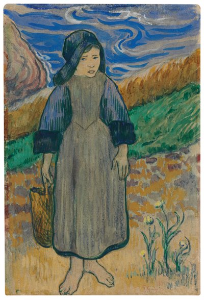Giovane bretone al mare da Paul Gauguin