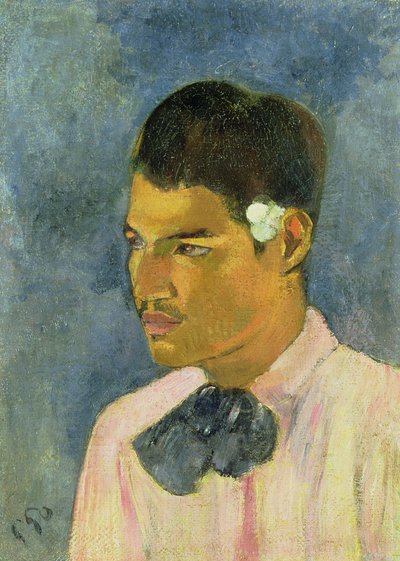 Giovane con un Fiore dietro l