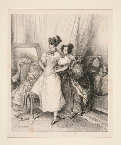 (LE CORSET.) da Paul Gavarni