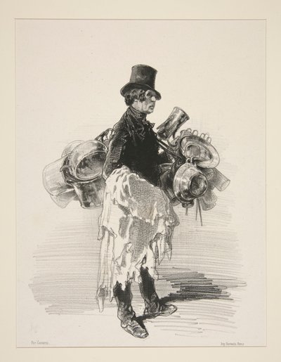 (Venditore di pentole. Fisionomia inglese.) da Paul Gavarni