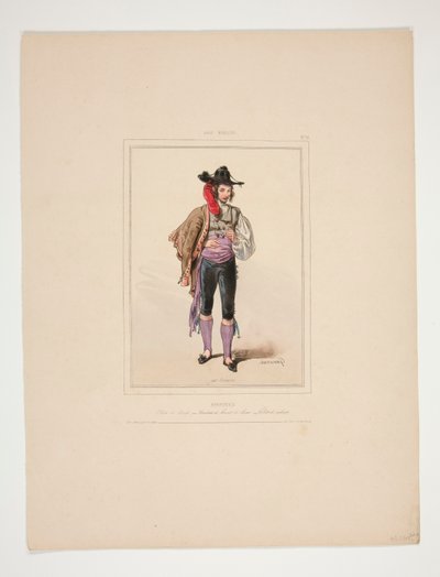 ARAGONAIS. Veste di panno. da Paul Gavarni