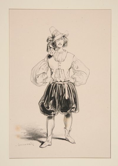 Arciere. Cappello di feltro da Paul Gavarni