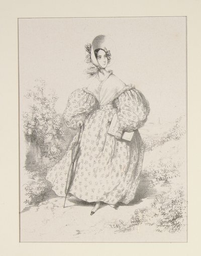 In campagna. Huillet 1835. Abito di jaconas,... da Paul Gavarni