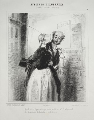 Affiches Illustrées da Paul Gavarni