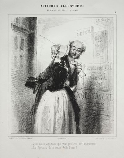 Affiches Illustrées da Paul Gavarni