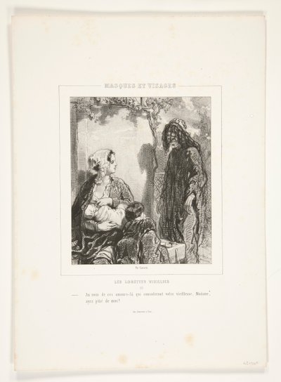 In nome di questi amori, che consoleranno la vostra vecchiaia, signora, abbiate pietà di me! da Paul Gavarni