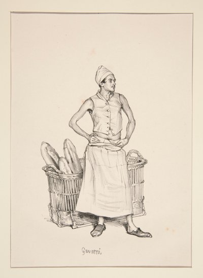 BOULANGER. Panettiere. da Paul Gavarni