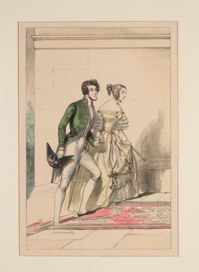 Costume di corte 1837 da Paul Gavarni