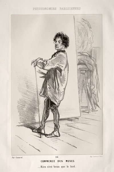 Commercio delle Muse da Paul Gavarni