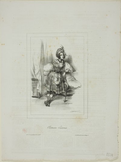 Costume scozzese da Paul Gavarni